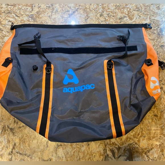 70L Upano Waterproof Duffel Bag from Aquapac - Boating Bag Camping Back Pack - Picture 4 of 13